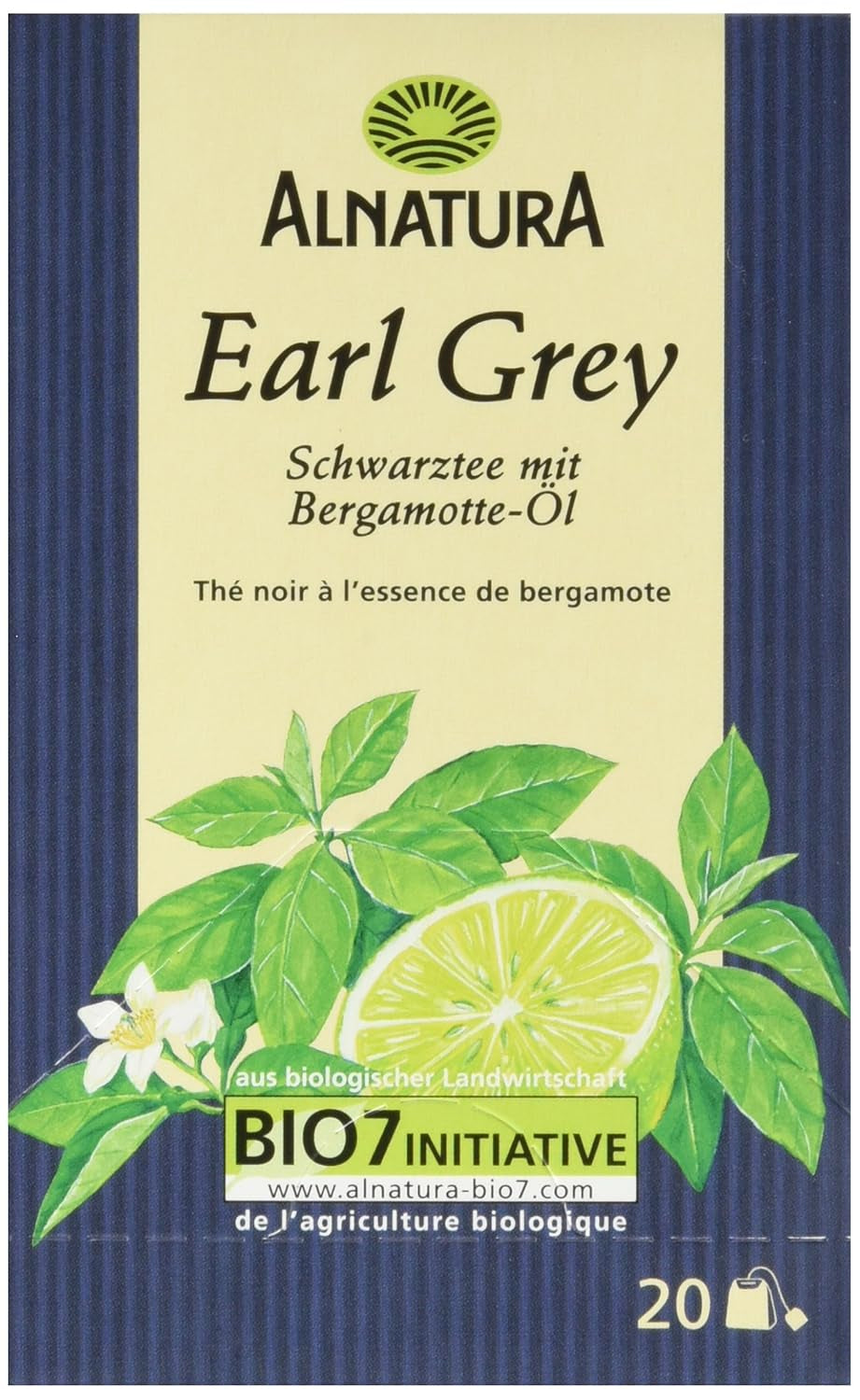 Ceai Earl Grey organic, 20 pliculețe, 35 g