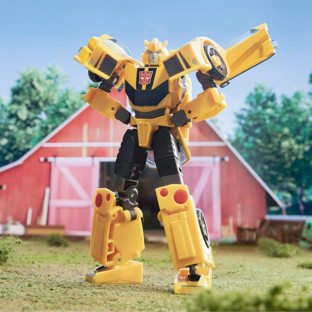 Transformers Earthspark Deluxe Class Bumblebee Toy 12,5 cm große Actionfigur Roboterspielzeug für Kinder ab 6 Jahren Actionfiguren Naty Shop