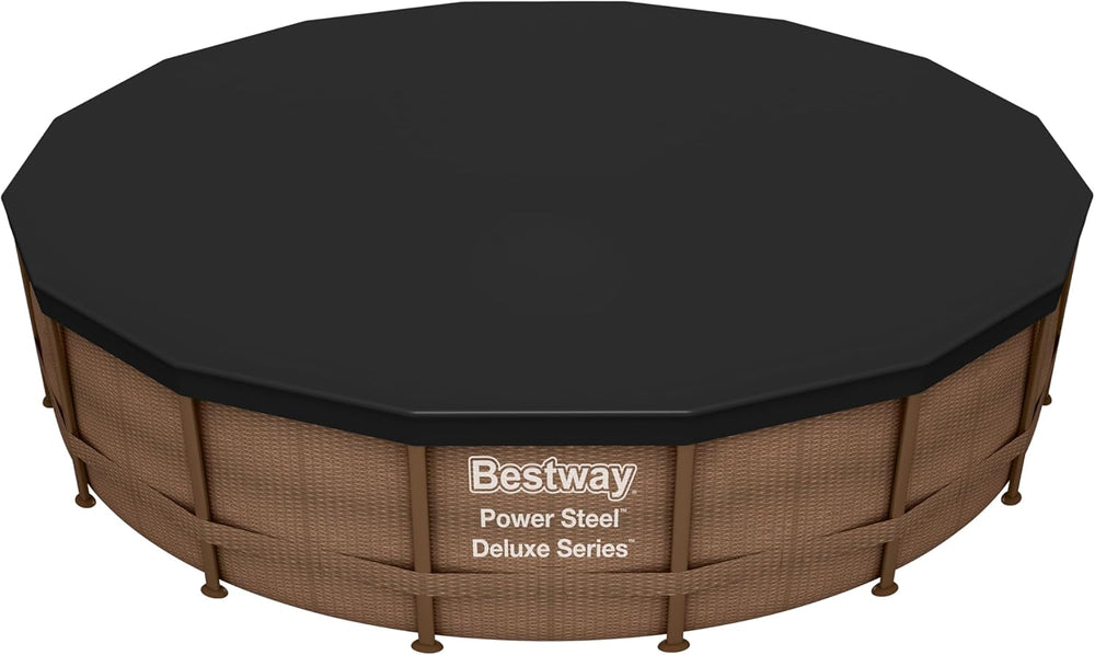 Prelată Bestway din PVC Ø 493 cm, neagră, rotundă