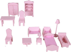 Căsuță de păpuși din lemn ColorBaby 85293