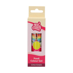Colorant alimentar Funcakes Gel Verde Lime: Colorant alimentar foarte concentrat pentru aluat, cremă, fondant și marțipan. Dozare ușoară. Picătură individuală pentru a crea culori vibrante. Halal. 30 g.