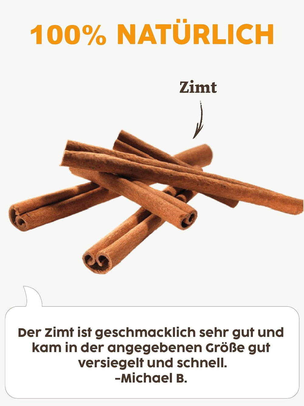 Kotányi Zimt gemahlen, würzig-süßer Geschmack, veredelt Milchreis, Gebäck, Desserts, Glas 80 ml