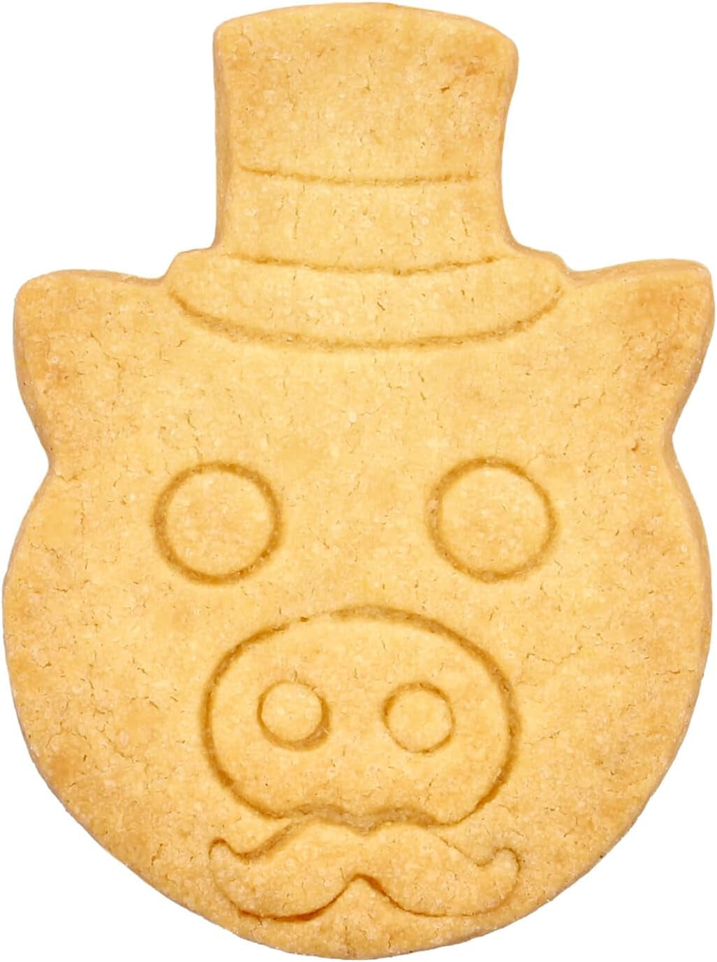 Birkmann, formă de biscuiți purceluș cu joben, oțel inoxidabil, 2,5×6×8 cm