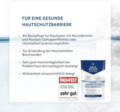 Salthouse Original Badesalz aus dem Toten Meer, Badesalz, beruhigende Hautreizungen, für empfindliche trockene Haut, 100 % natürlich, 500 Gramm Naty Shop Dusche & Bad