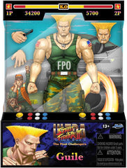 Jada Toys Street Fighter-Figur Guile (15 cm) – Street Fighter 2: The Final Challengers Bewegliche Actionfigur zum Sammeln mit alternativem Kopf, Händen und Zubehör, ab 13 Jahren. Actionfiguren Naty Shop