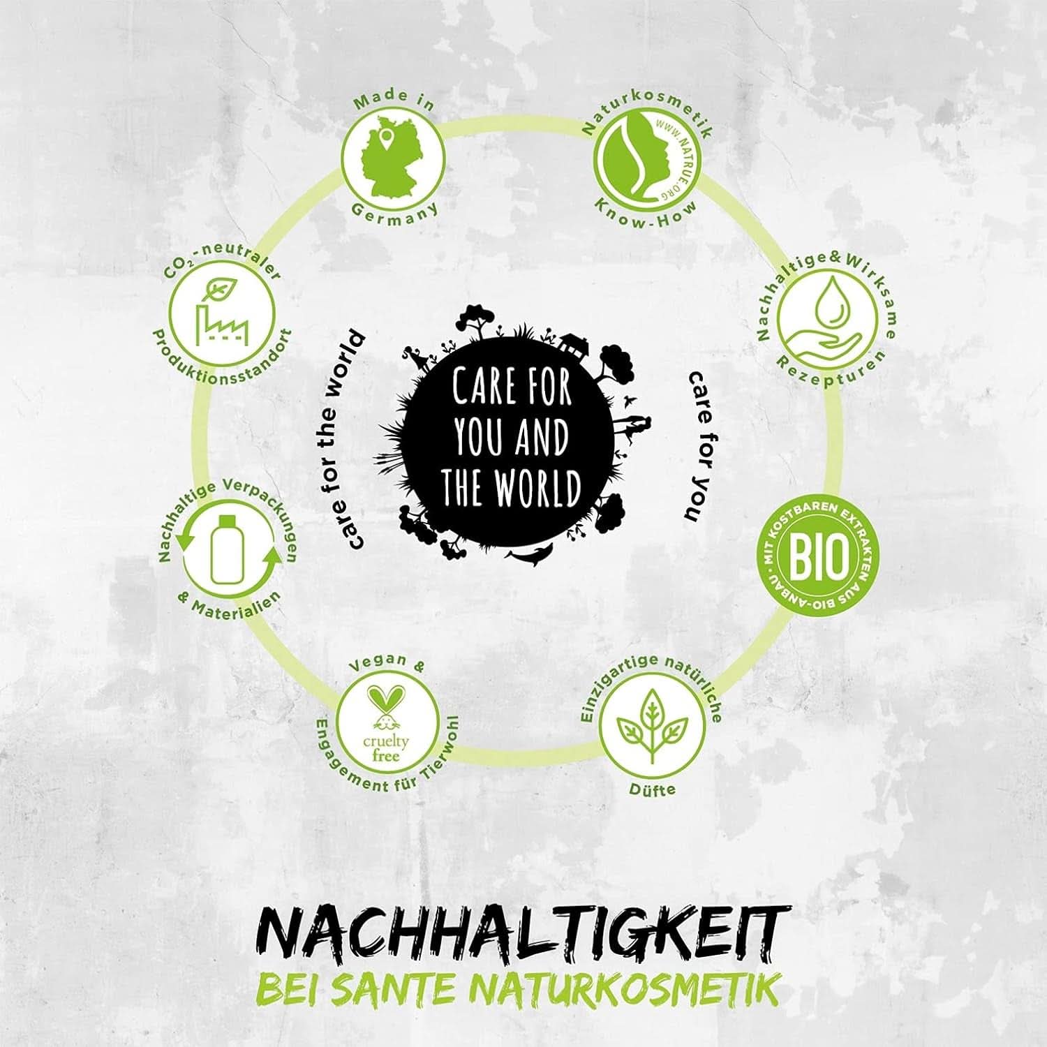 SANTE Naturkosmetik Erfrischendes Duschgel mit Zitrusduft, 950 ml Dusche und Bad Naty Shop