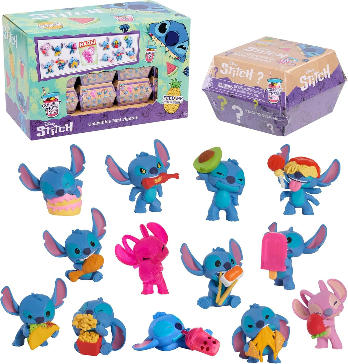 Just Play Disney Stitch-Sammel-Minifiguren-Überraschungspaket, 5 cm große Sammelfiguren, Stile können variieren, Spielzeug für Kinder ab 3 Jahren, Actionfiguren, Naty Shop Single