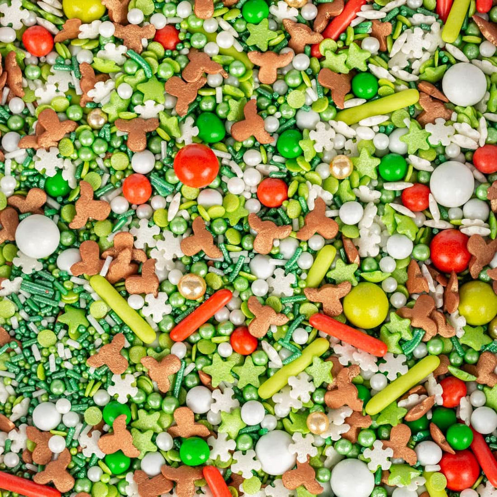 Super Streusel Hohoho, sprinkles cu tematica de Crăciun, 90 grame Sprinkles Naty Shop