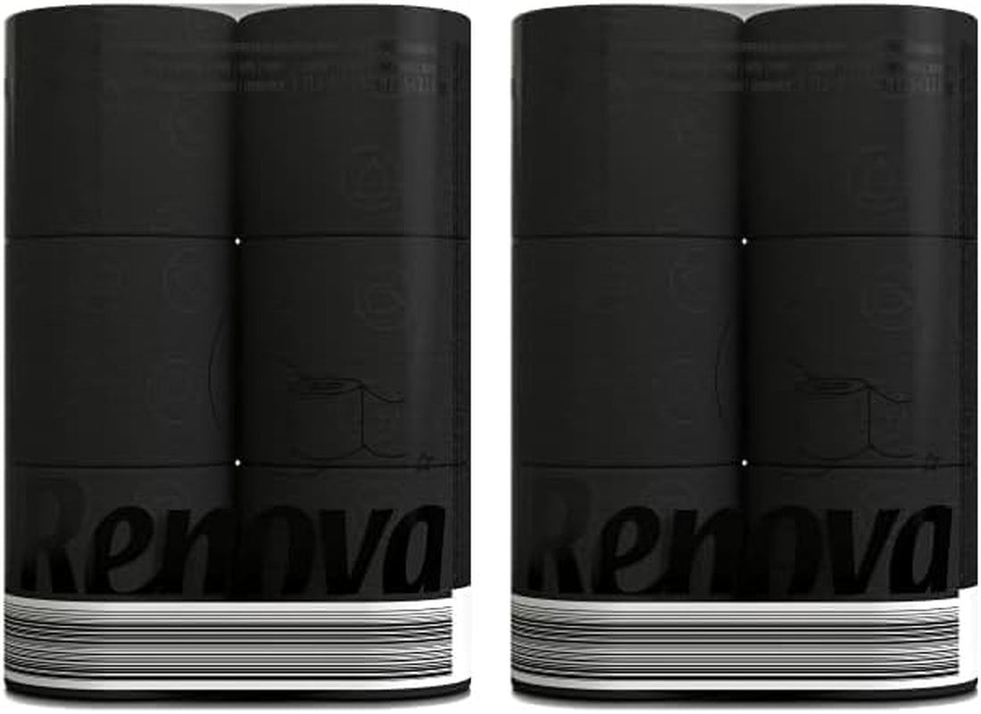 Hârtie igienică Renova Black Label de culoare neagră ( 6 role )