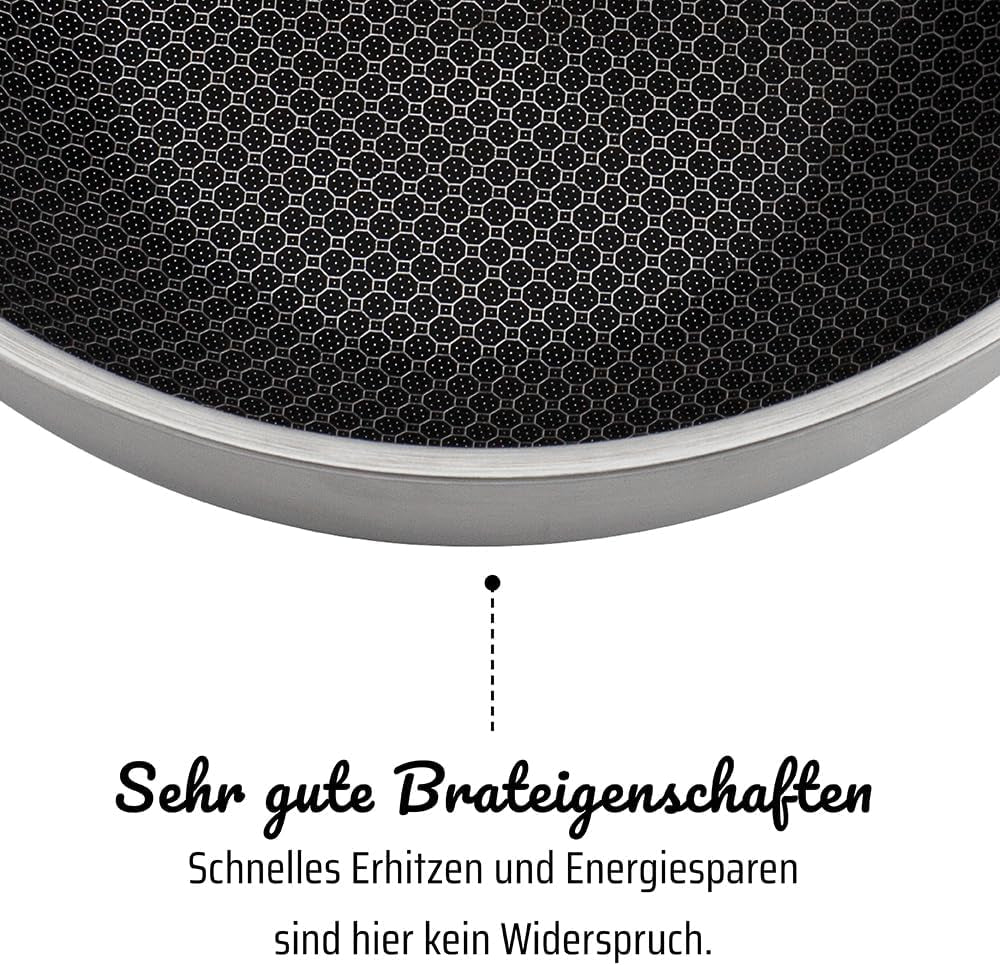 GSW 868525 Inoxxa Black, tigaie cu structură alveolată Oale si Tigai Naty Shop