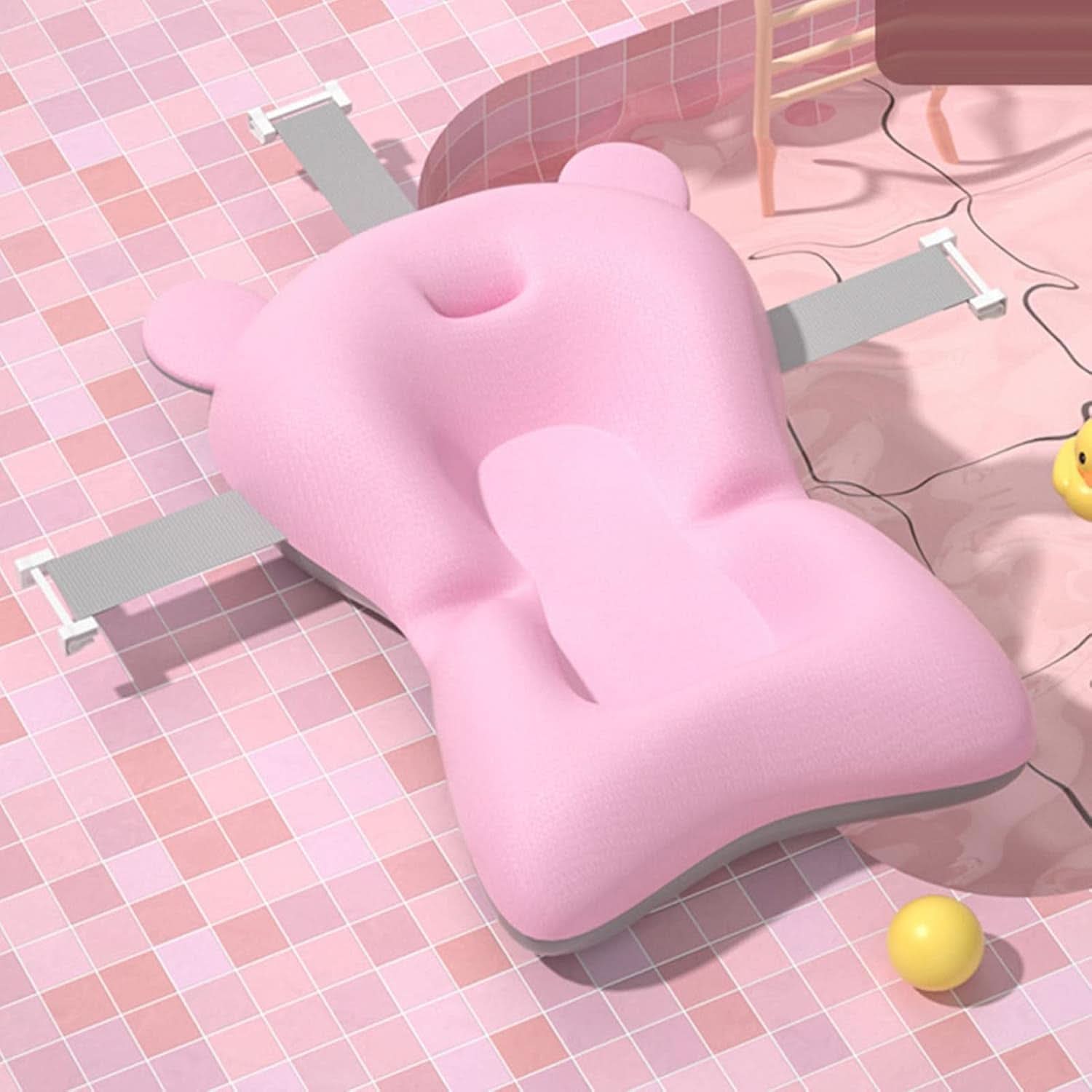 Baby-Badestützkissen, rutschfest, weich, schnell trocknend, verstellbar, Mutter und Baby, Naty Shop