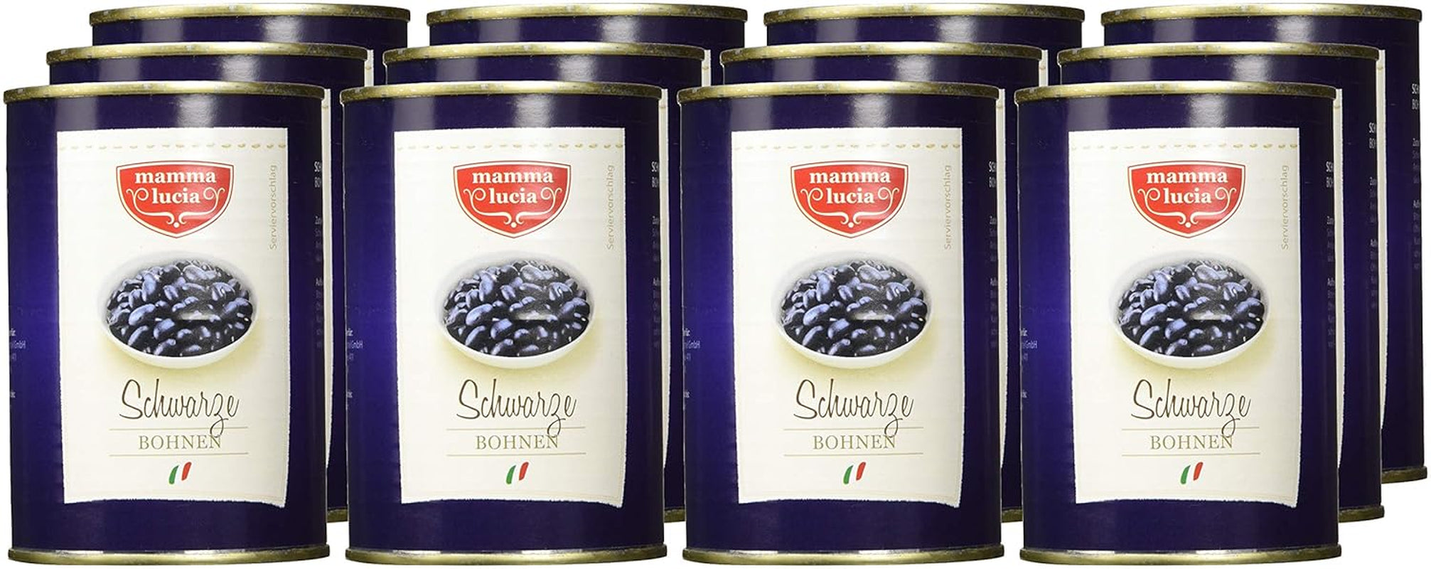 Schwarze Bohnen, 12er Packung (12 x 425 ml)