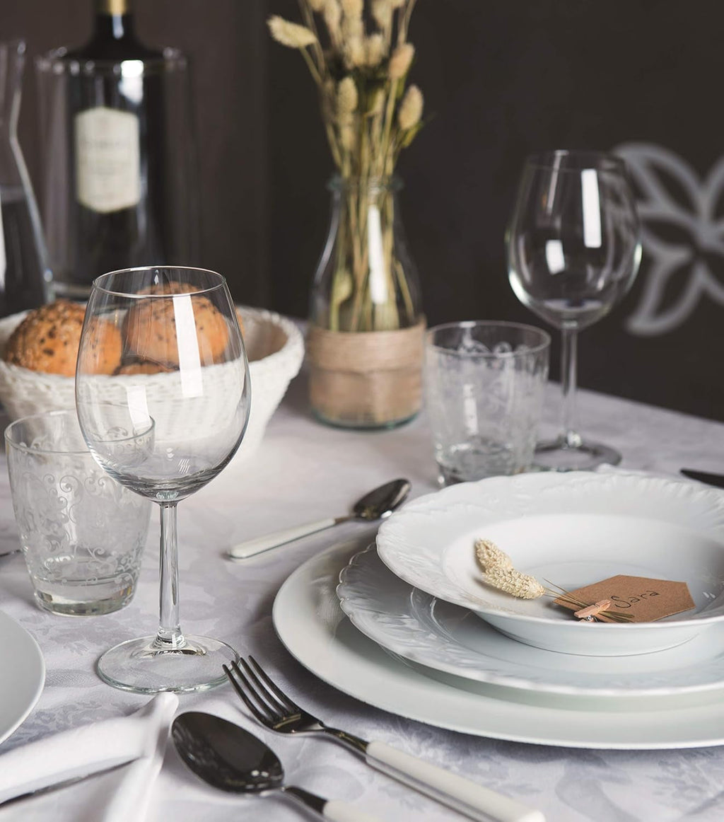 Excelsa Geschirr 18Er Set Weiß Naty Shop