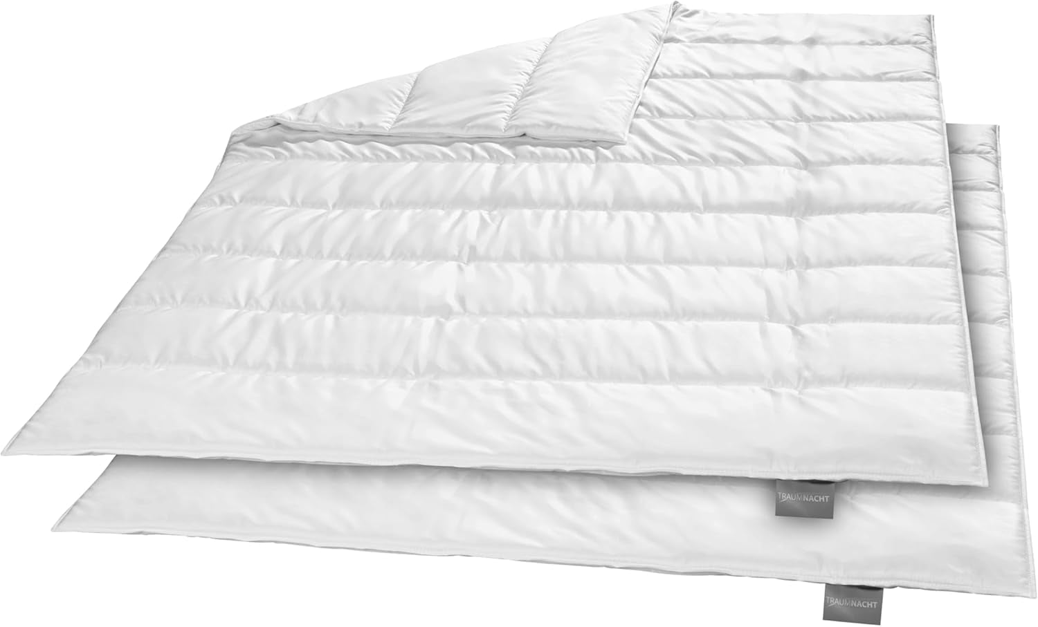 Traumnacht Green Bettwäsche-Set – Ganzjahresdecke 135 x 200 cm + Kissen 80 x 80 cm, langlebig mit Mikrofaserbezug, hergestellt nach deutschem Qualitätsstandard. Bettdecken und Steppdecken Naty Shop Winterdecken-Set (2er-Set) 135 x 200