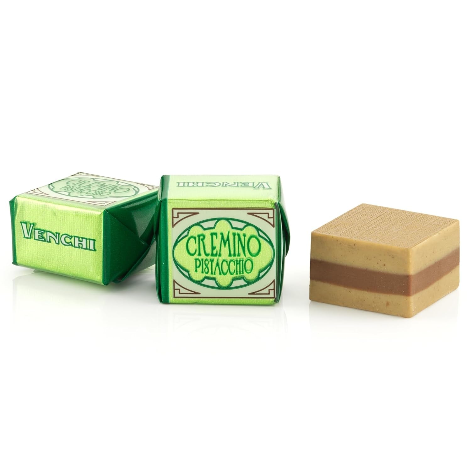Venchi - Cremini 1878 - Ciocolată cu trei straturi cu gianduja cu lapte și pastă de migdale, „Alune Piemonteze IGP”, 1 kg, fără gluten, fără coloranți și fără conservanți