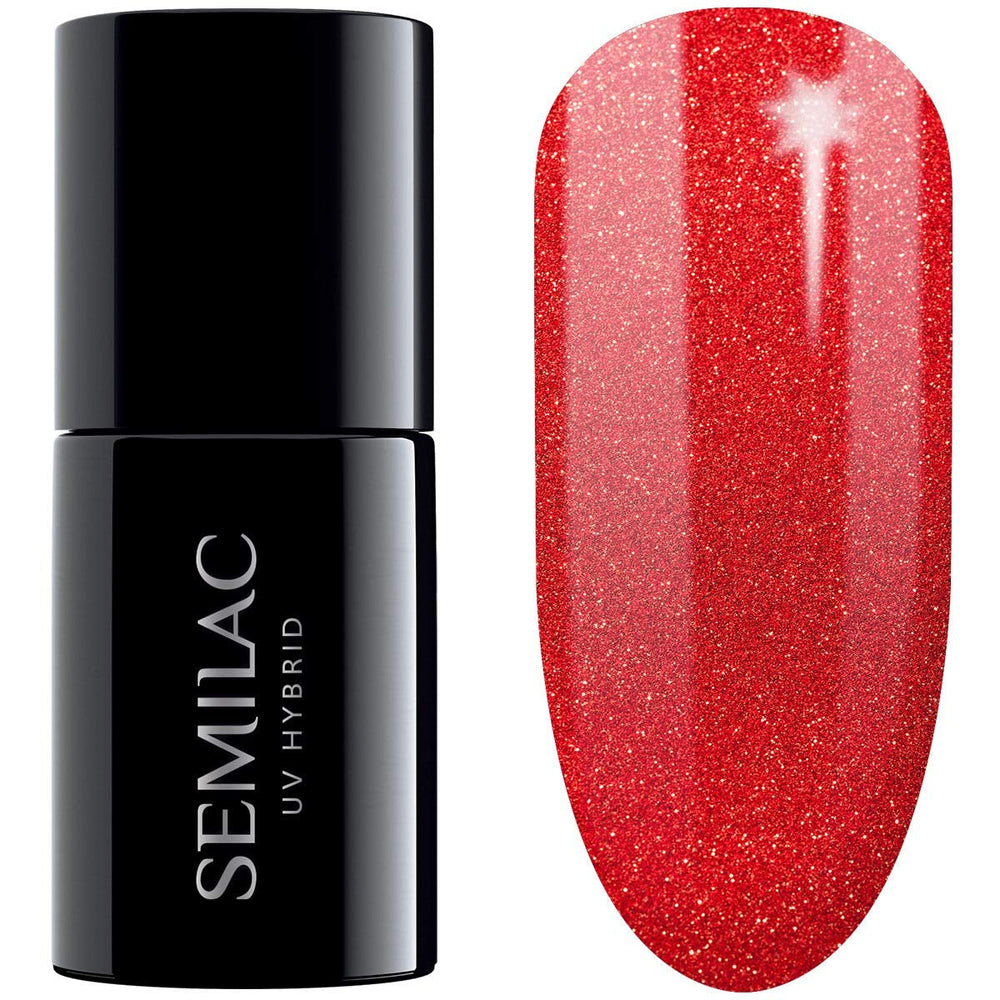 Semilac UV Nagellack Hybrid 404 Black Beans Muffin 7ml Kollektion Tastes of Fall