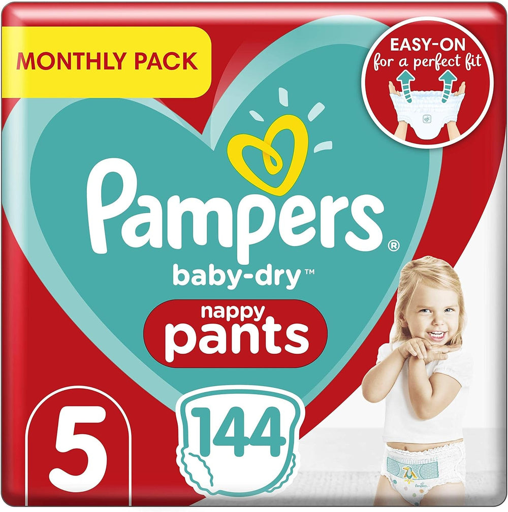 Pampers (Versiunea Veche), Chiloți, Mărimea 4, 9kg-15kg, Pachet de trei (1 x 88 scutece)