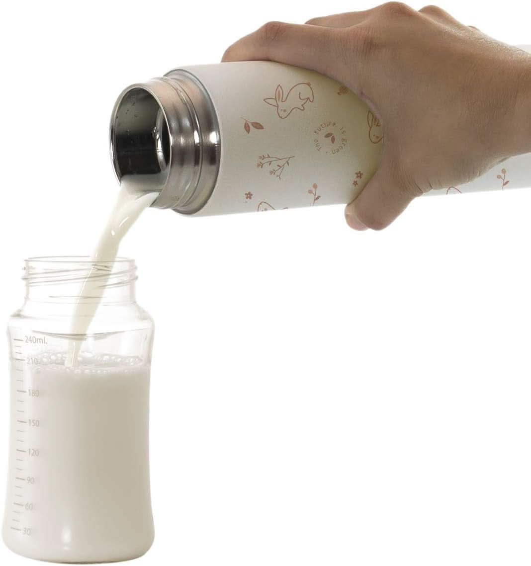 Miniland NATUR THERMOS BUNNY - termos, 450 ml pentru alimente pentru copii, multicolor Accesorii Hrana si Alaptare Bebe Naty Shop