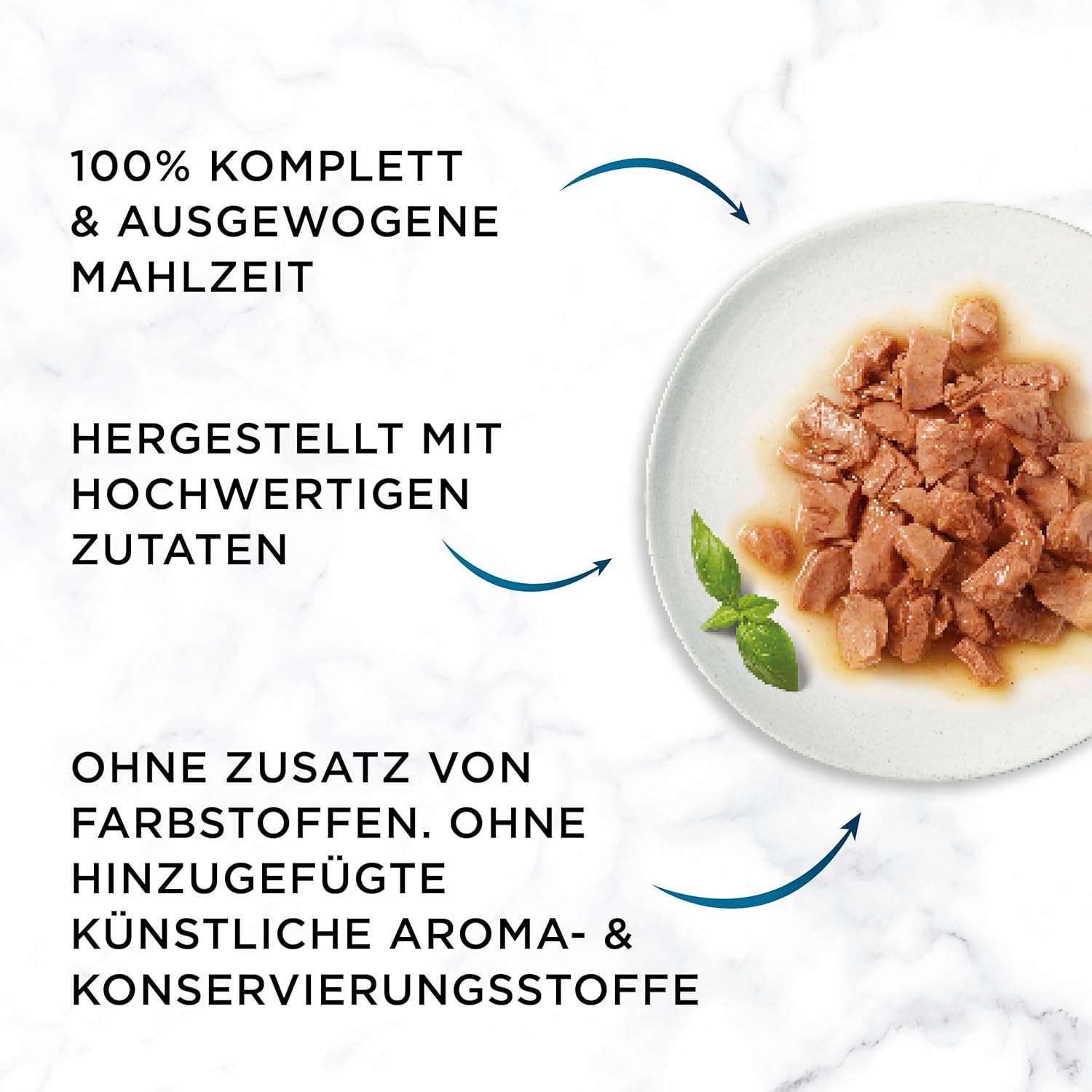 Hrană umedă pentru pisici Gourmet Perle Duetto cu somon și cod galben, pachet de 26 (26 x 85g)