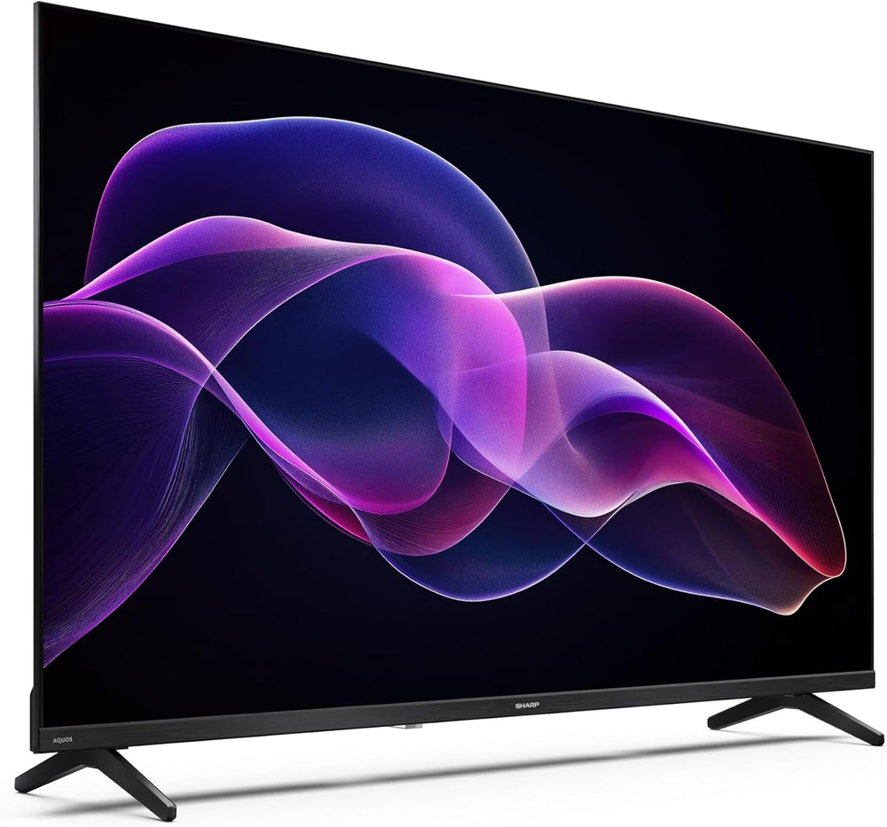 SHARP 40HF3365E – Google TV, 40" FHD, fără ramă, 60 Hz, QLED, Asistent Google cu microfon, Chromecast, Bluetooth, sunet 2x8 W, 3x HDMI, 2x USB, Culoare: Negru