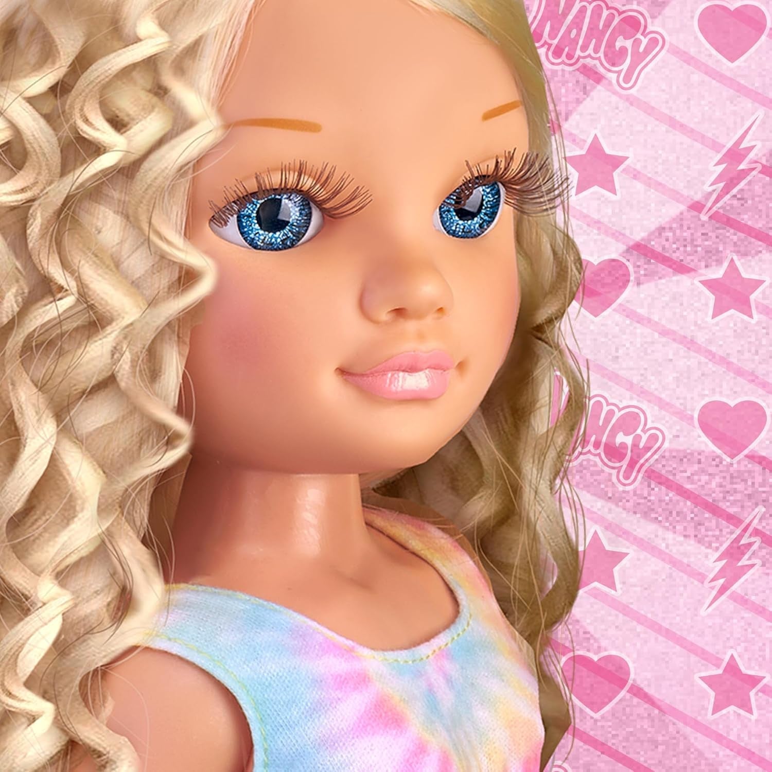 Air Styler Puppe mit Schönheitswerkzeug zum Stylen von Frisuren, fünf Formen der Haarformung: Trocknen, Bürsten, Locken, Glätten und Formen, biegsames Haar, ab 3 Jahren, berühmt (NAC73000)