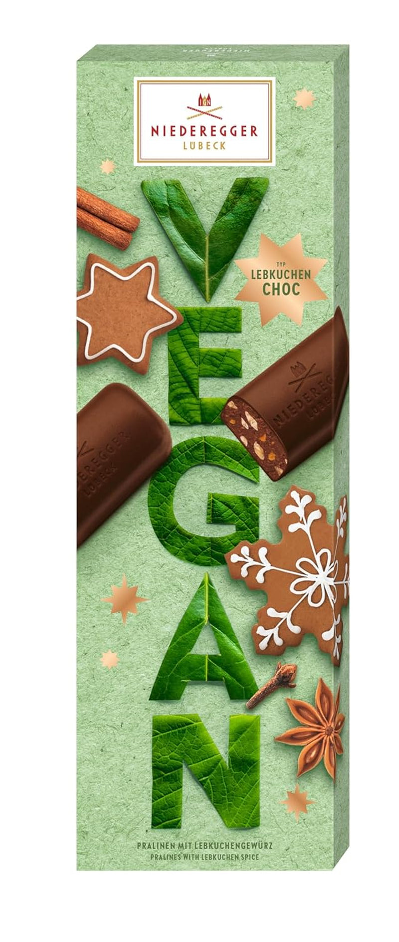 Niederegger Ciocolată „Lebkuchen” VEGAN 100 grame Bomboane de Ciocolata Naty Shop Default Title