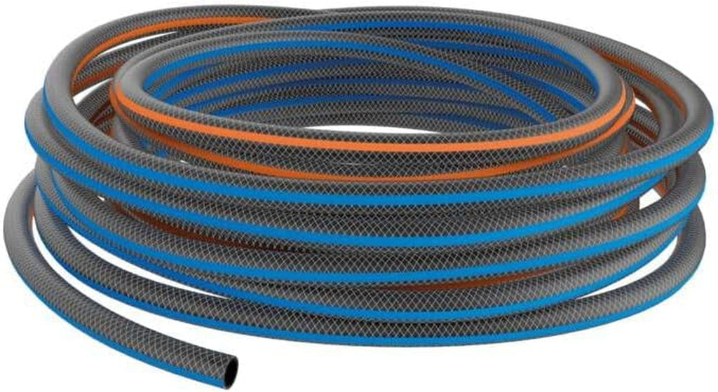 Furtun de grădină Fiskars S, seria X, furtun de apă pentru udare manuală, 13 mm (1/2"), lungime: 15 m, racord universal, protecție UV, protecție la îngheț, rezistent la răsucire, albastru, 1076044