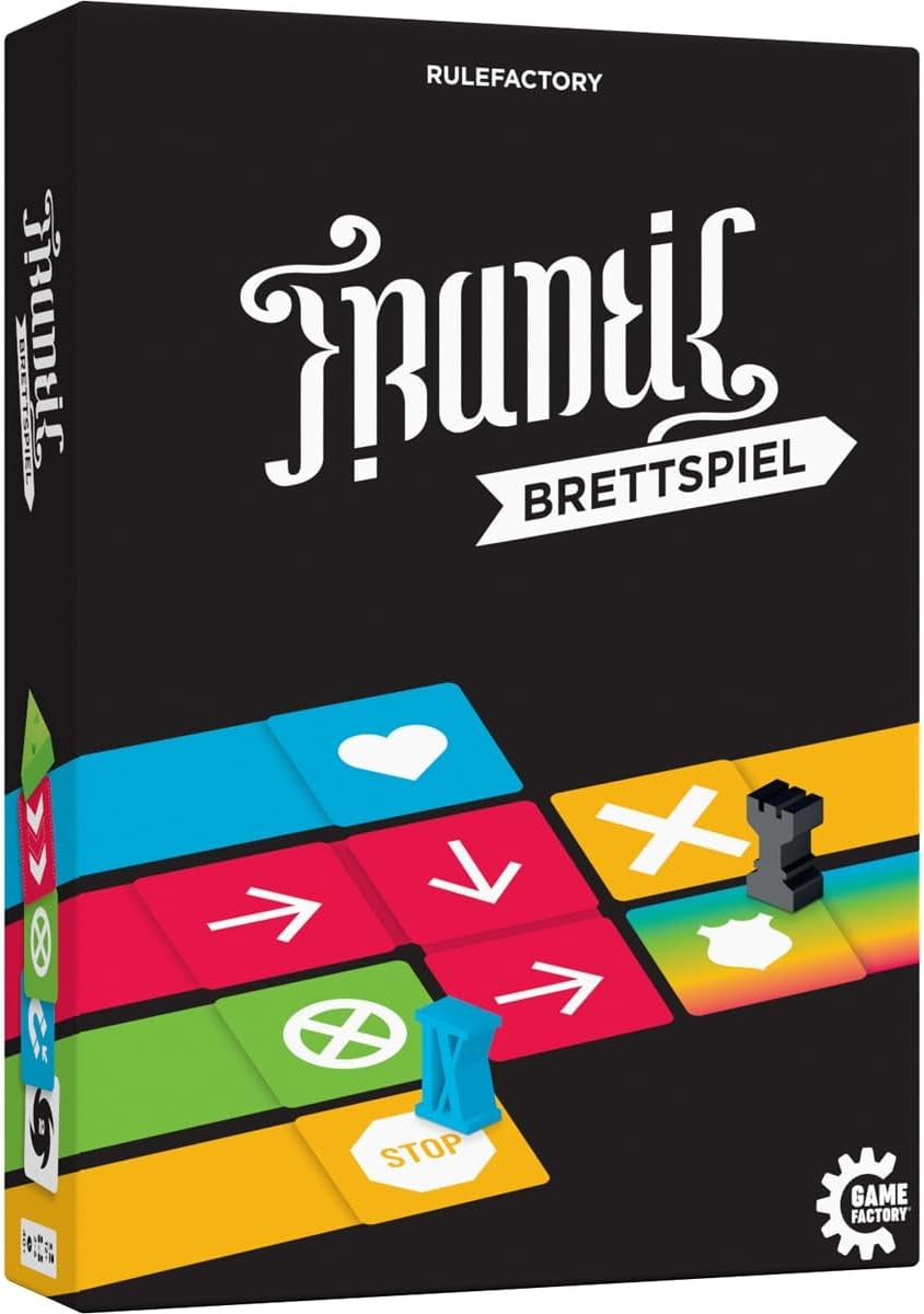 Game Factory 646076 Brettspiel Frenetic Stealth Racer. Ein freches Partyspiel für 2-6 Spieler ab 12 Jahren
