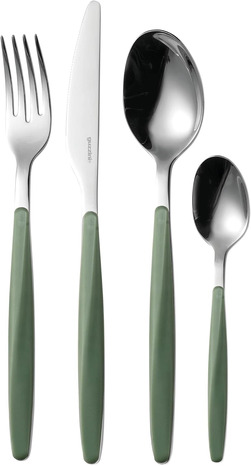 Guzzini - My Fusion, set de tacâmuri 24 piese - Verde măslin Bucatarie Naty Shop