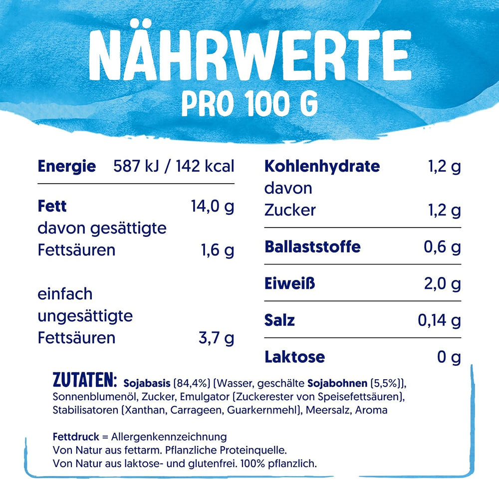 Alpro Cooking Soya – Vegane Kochcreme aus Soja mit neutralem Geschmack für warme und kalte Gerichte – 15 x 250 ml