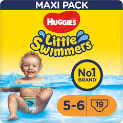 Huggies Little Swimmers Größe 5–6, Großpackung mit 19 Stück. Mutter und Baby Naty Shop