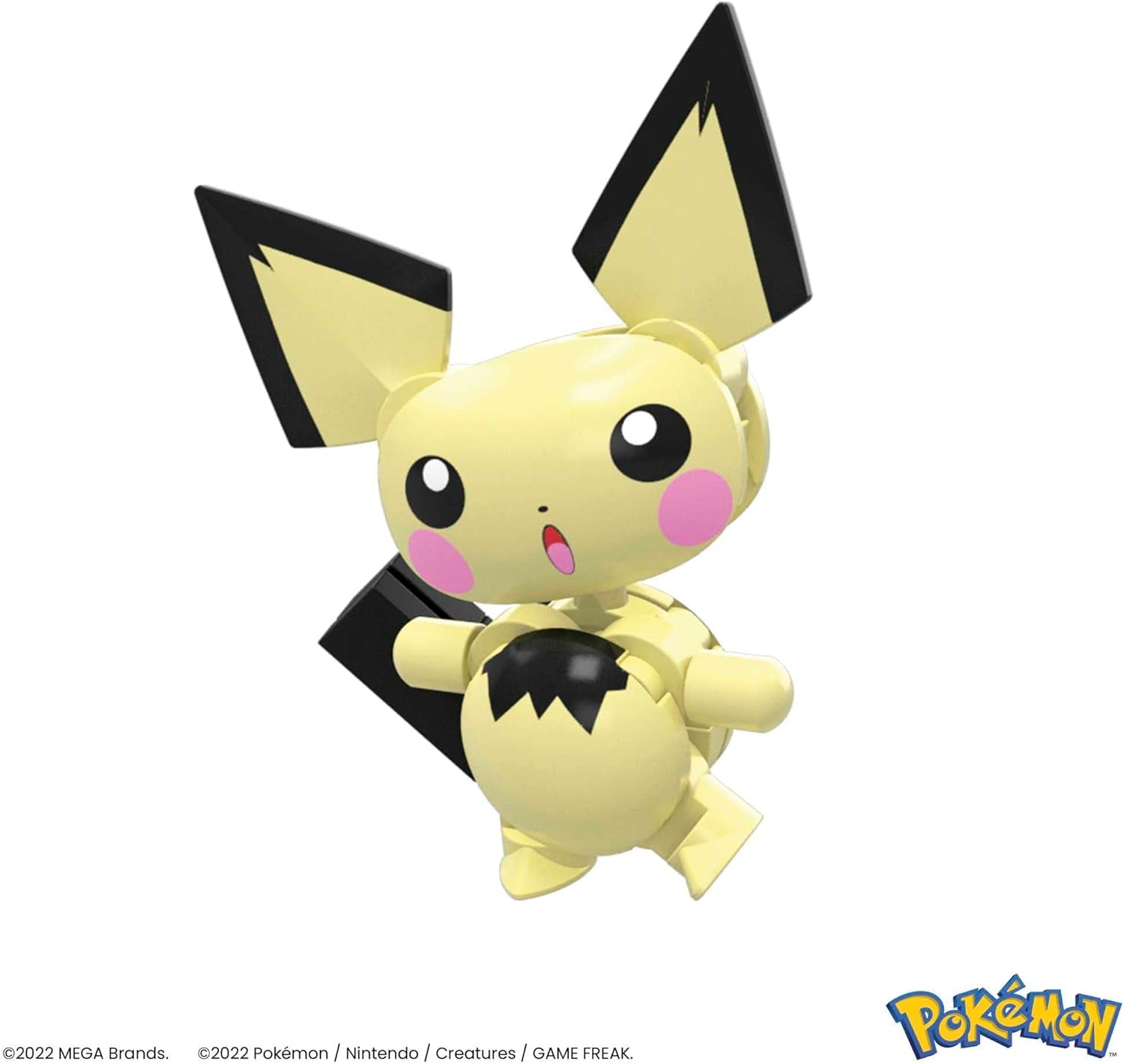 Mega Brands POKÉMON Pikachu - Evolutionsset mit Pichu, Pikachu und Raichu mit thematisch passender Umgebung und Battle-Effekt-Elementen, für Kinder ab 6 Jahren, HKT23