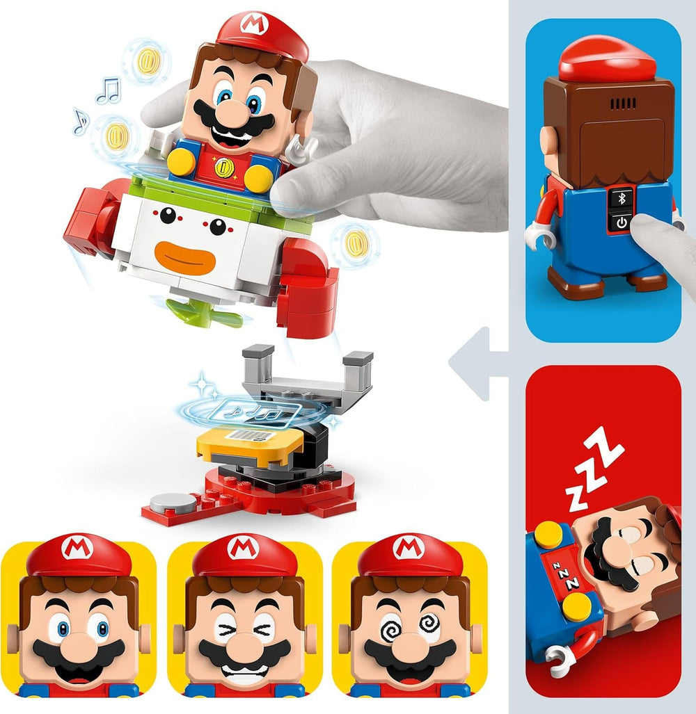 LEGO Super Mario Abenteuer mit dem interaktiven Mario, Set mit Junior-Clown-Kutsche, Spielzeug-Yoshi, Nintendo Geschenk für Jungen, Mädchen und Gamer ab 6 Jahren 71439