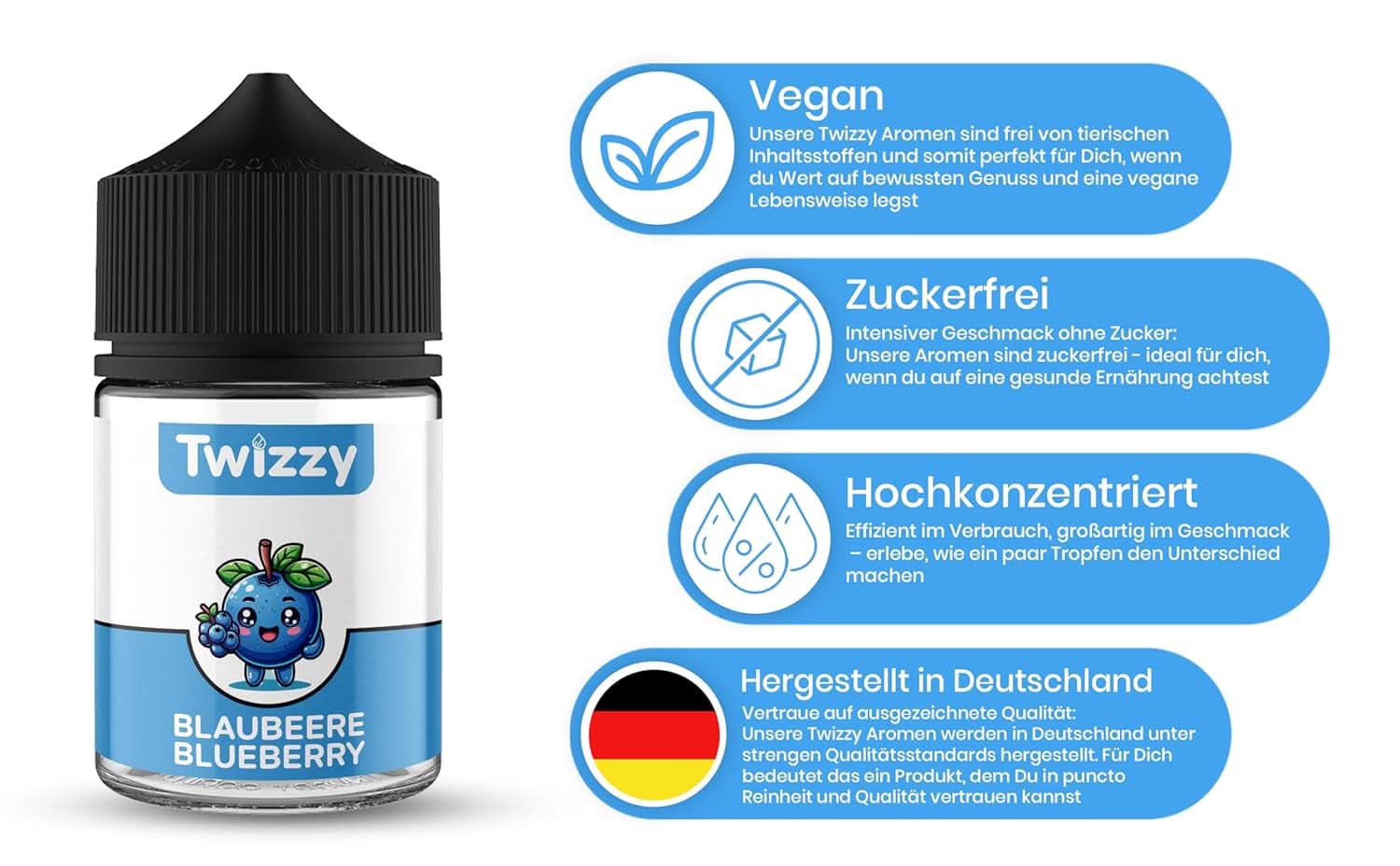 Twizzy Afine, Food Flavouring -60 ml - Aromă intensă - Ideală pentru coacere Arome Naty Shop