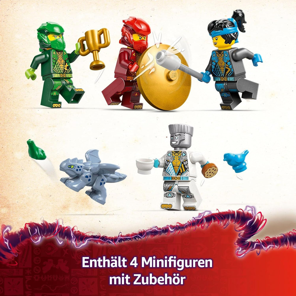 LEGO NINJAGO Spinjitzu-Tempel der Ninja - Spielset mit 4 Minifiguren und 1 Drachen Figur - Bauset - Weihnachts- oder Geburtstagsgeschenk für Jungen und Mädchen ab 4 Jahren 71831