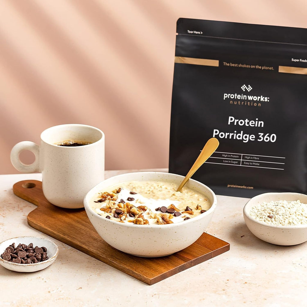 Protein Works - Protein Porridge 360 | Mit Zusätzlichen Vitaminen & Mineralien | Proteinreiches Frühstück | Kalorienarme Haferflocken | 6 Servings | Milchschokolade | 500G Cereale Naty Shop