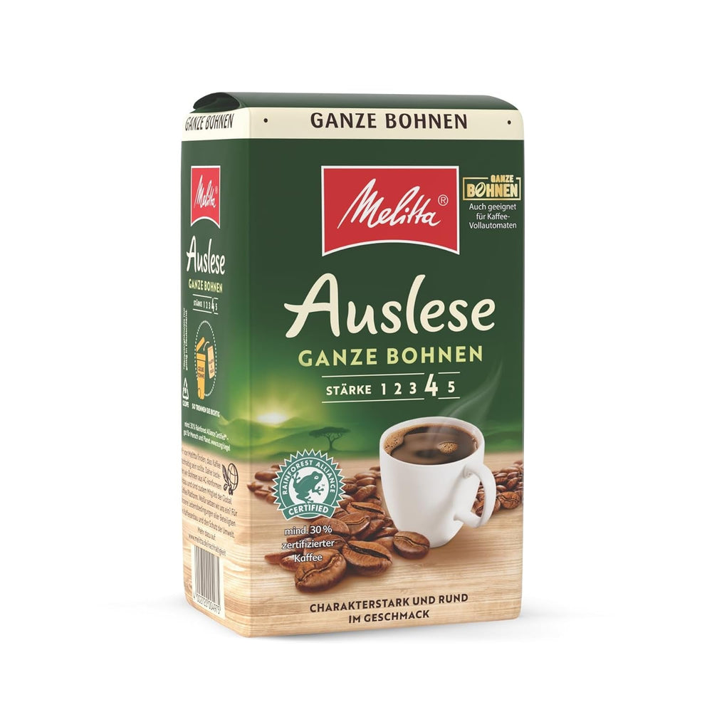 Melitta Auslese Filterkaffee 500 Gramm, Ganze Kaffeebohnen Naty Shop Kaffee 500 Gramm