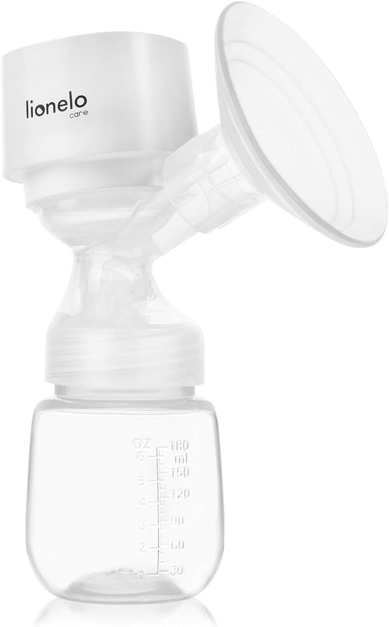 LIONELO Fidi One Akku-Milchpumpe 180 ml, tragbare 3-Phasen-Milchpumpe, 9-stufige energiesparende Massage, Silikontrichter 26 mm Laufzeit 120 Min. Bpa-freies Zubehör Essen und Stillen Bebe Naty Shop