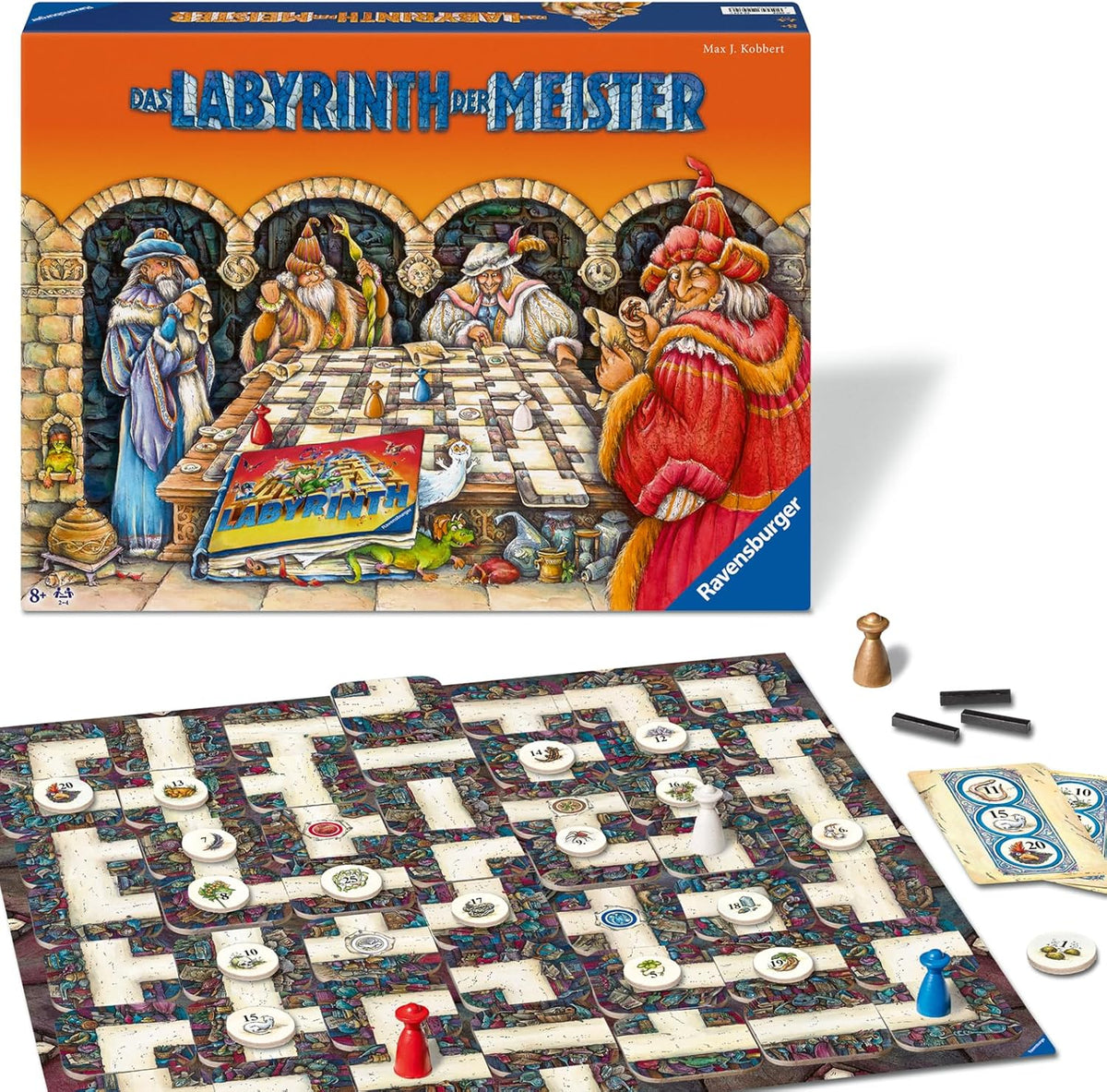 Ravensburger 22474 Maze Masters – Die Meisterversion des verrückten Labyrinths für 2–4 Spieler ab 9 Jahren