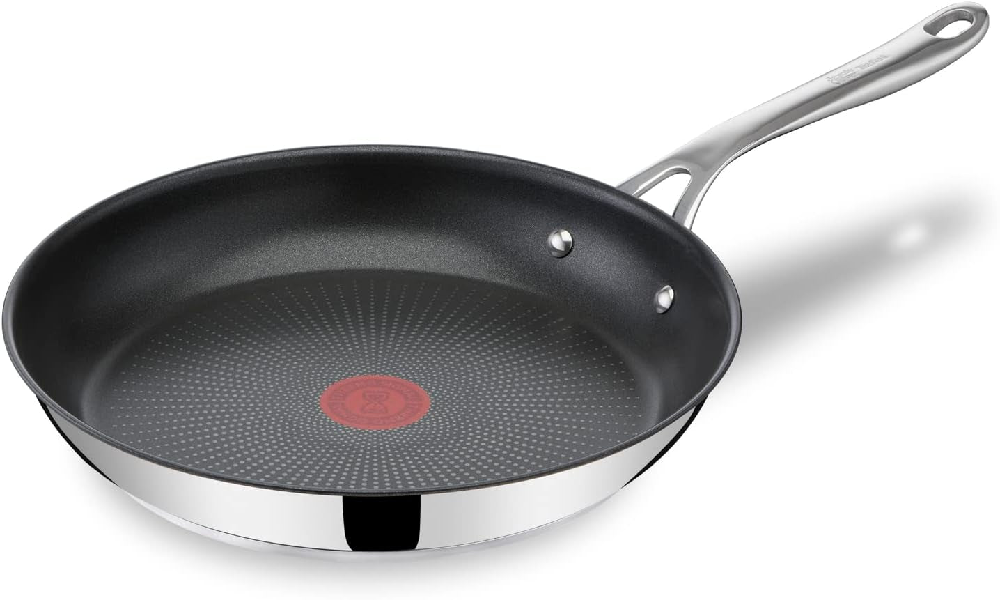 Tefal Jamie Oliver Cook'S Direct, antihaftbeschichtet, induktionsgeeignet, ofenfeste Töpfe und Pfannen Naty Shop Ohne Rezeptheft 28 cm