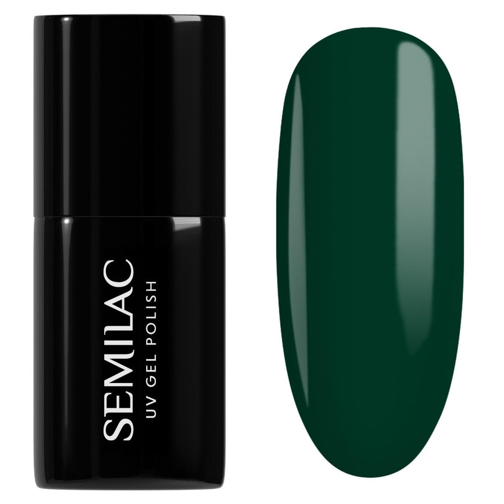 Oja UV Semilac Hybrid 309 Pine Green 7ml Colecția Festive Wonder Colors