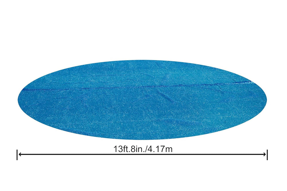 Bestway Husă solară din PE Ø 417 cm, albastră, rotundă