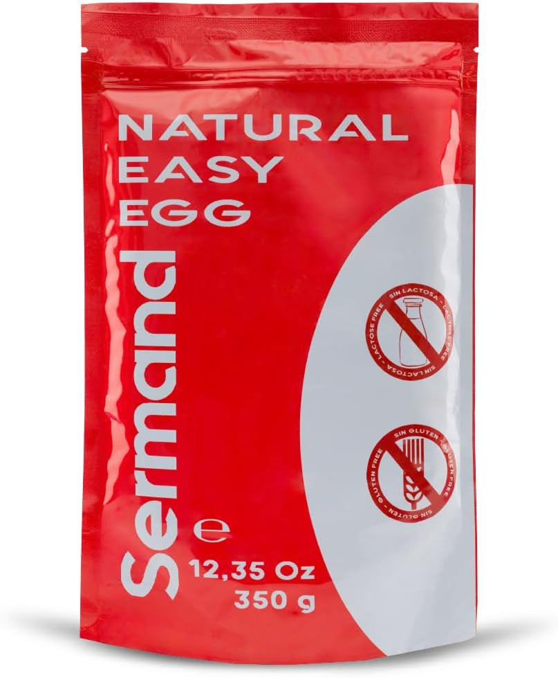 Eiklarpulver (350g) | Getrocknetes Eiklar Pulver | Eialbumin für Backen & Kochen | Ohne Zusatztoffee | Laktosefreie Zip-Bag-Verpackung