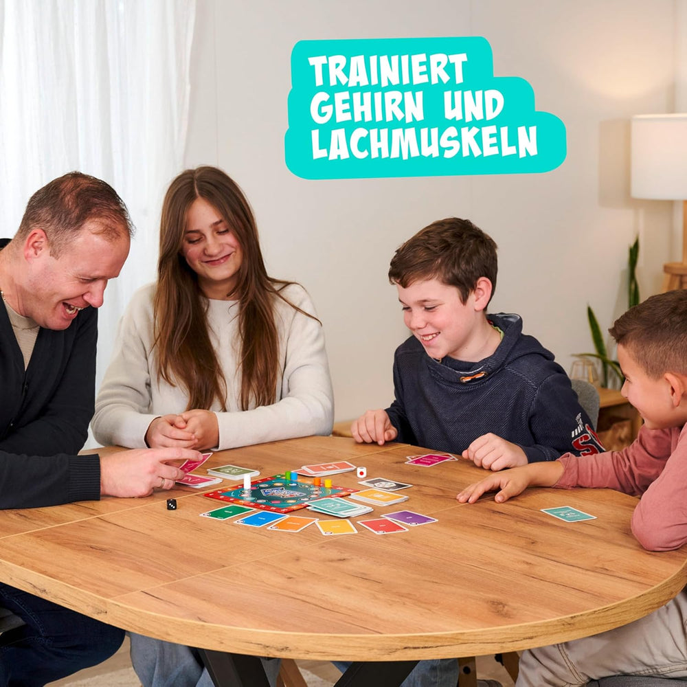 Noris 606062080 - Gegenteil Spiel (Brettspiel ab 10 Jahren) - kombinierbar mit dem Kartenspiel - verrücktes Konzentrationsspiel für Kinder und Erwachsene für 3-6 Spieler