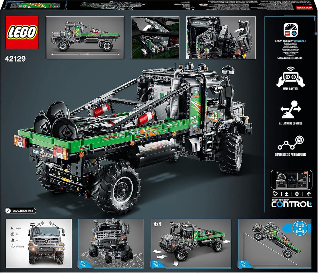 LEGO 42129 Technic 4X4 Mercedes-Benz Zetros Offroad Truck, mașină controlată de la distanță, jucărie camion controlată prin aplicație, idee de cadou pentru adulți și copii, bărbați și femei Seturi de constructie Besuche den LEGO-Store