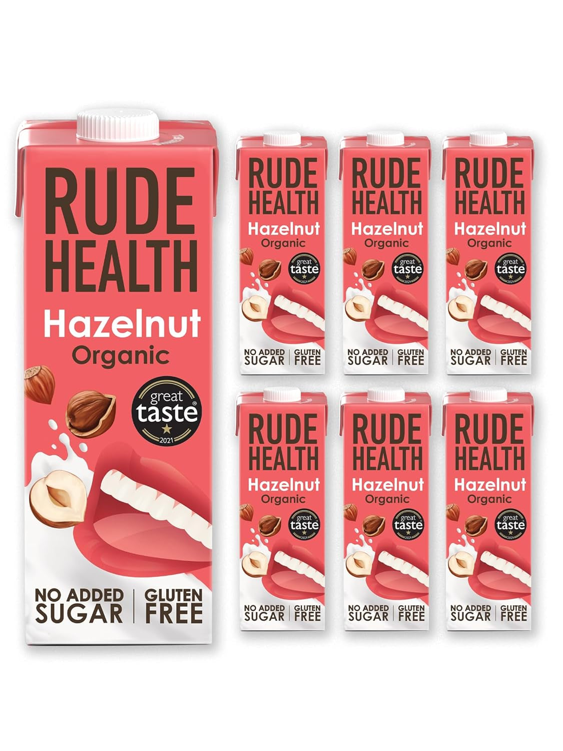 Rude Health 6 x 1 Liter Bio-Cashew-Drink, 100% natürliches Bio-Getränk, glutenfrei, ungesüßt, preisgekrönt, gesund & vegan, 100% recycelbare Verpackung