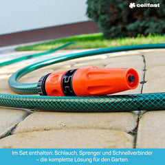 Set de aspersoare CELLFAST, aspersor de grădină, aspersor de gazon pentru flori și plante, conexiune rapidă, economic