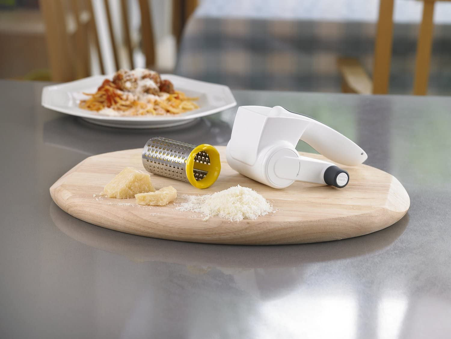 ZYLISS Classic Razătoare de brânză E900010, tambur fin din oțel inoxidabil, 16 X 8,5 X 8,5 Cm Peeler Naty Shop