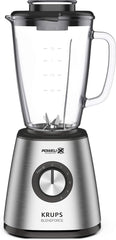 Krups KB439D Blendforce 2 Standmixer | 800 Watt | 5 Geschwindigkeiten | Pulsfunktion | 1,75 Liter Thermoglasbehälter (Nutzvolumen: 1,25 Liter) | Stöße | Eiszerkleiner | Edelstahl Mutter und Kind Naty Shop Edelstahl