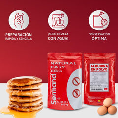 Eiklarpulver (350g) | Getrocknetes Eiklar Pulver | Eialbumin für Backen & Kochen | Ohne Zusatztoffee | Laktosefreie Zip-Bag-Verpackung